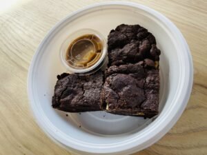 Brownie Pack (3) with Salted Caramel Sauce