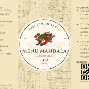 Mandala Infused Chili Oil - Medium