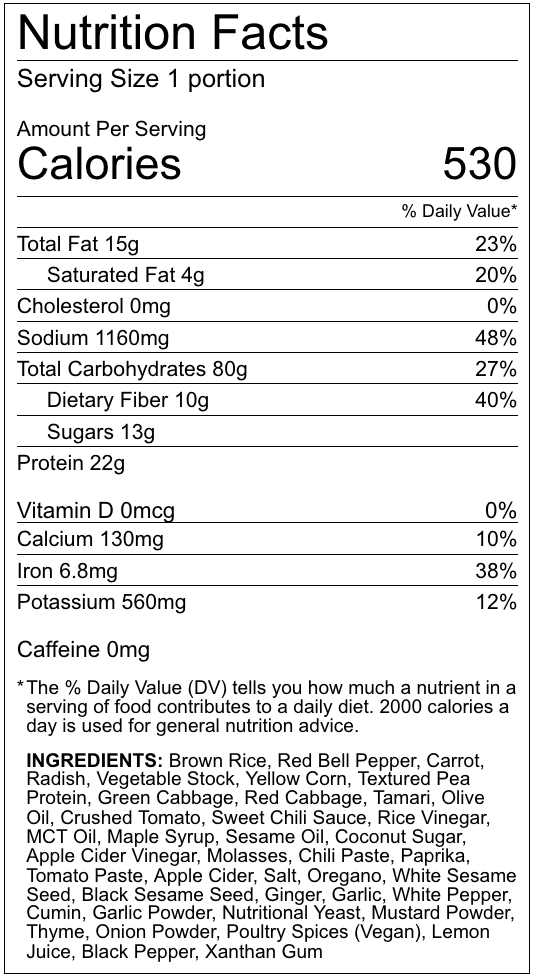 Image of Nutrition Info for Zushi - BBQ Protein Poke Bowl